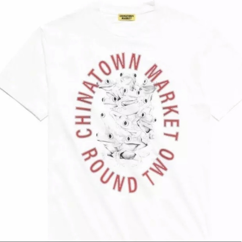 Chinatown market x round two UV frog shirt dead